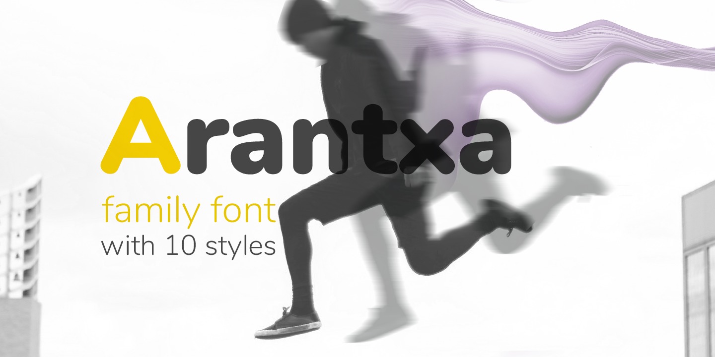 Пример шрифта Arantxa Black Italic